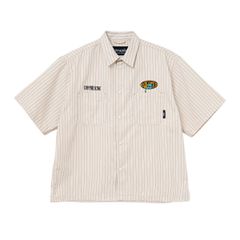 HELLO SECT STRIPE WORK-SHIRTS