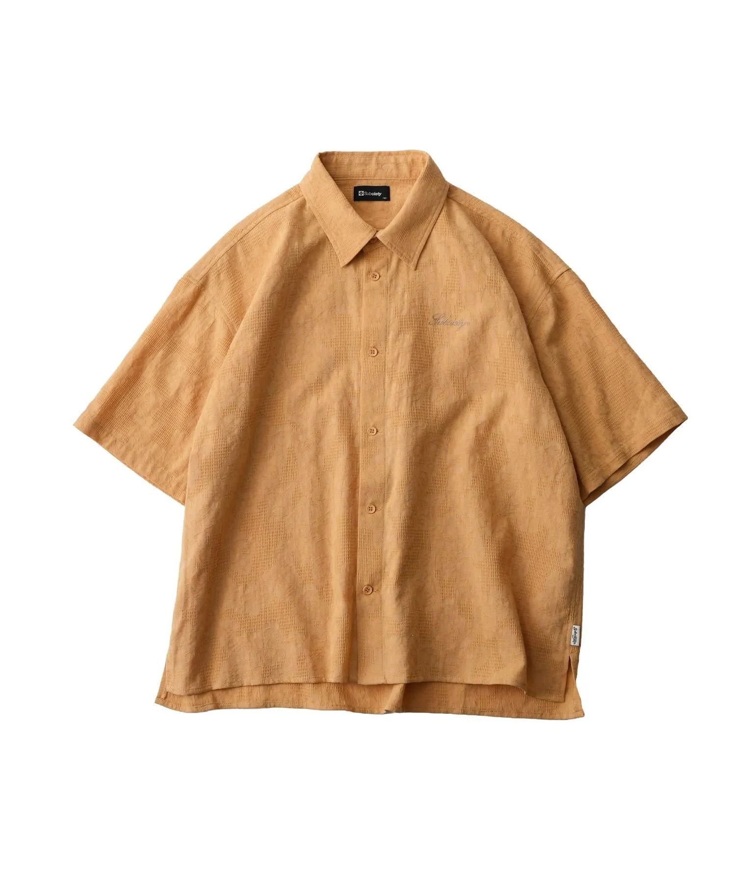 Flower jacquard shirt