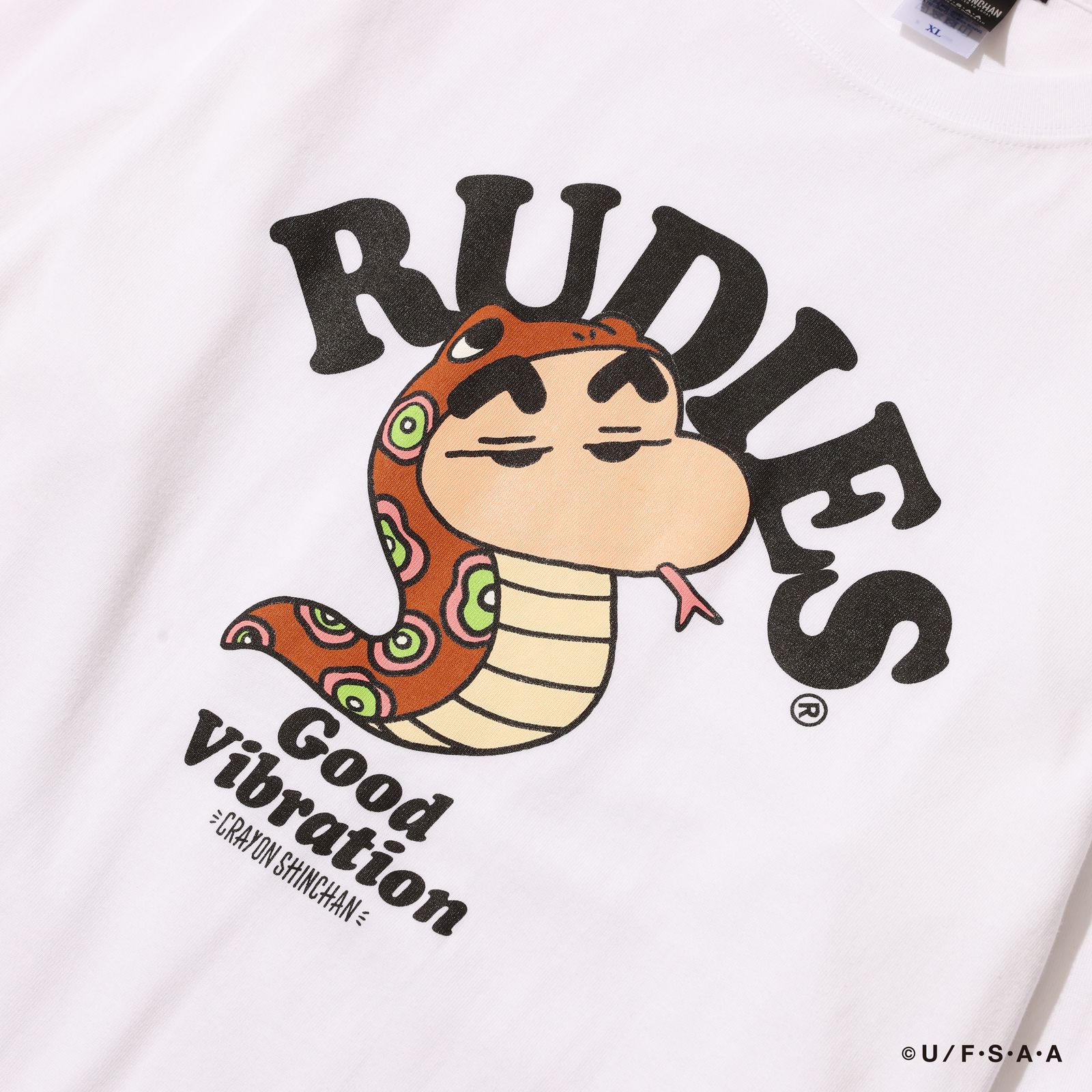 RUDIE'SxCRAYON SHINCHAN SNAKE LSTEE