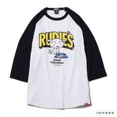 RUDIE'S×CRAYON SHINCHAN TREAT RAGLAN TEE