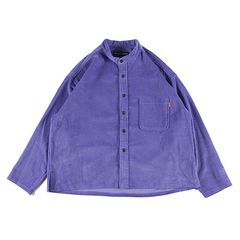 CORDUROY COLLARLESS-SHIRT