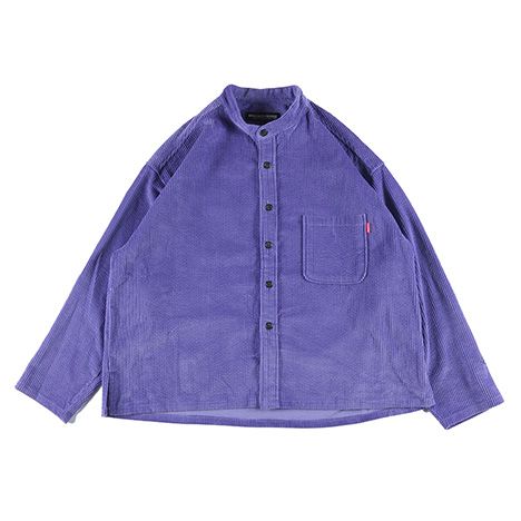 CORDUROY COLLARLESS-SHIRT
