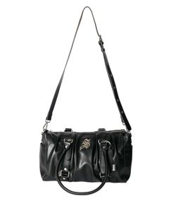 Gathered boston bag