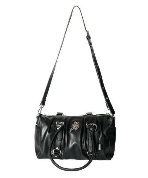 Gathered boston bag