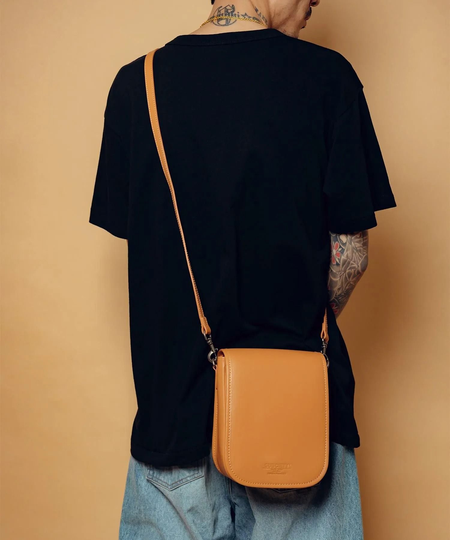 Leather mini hunting bag