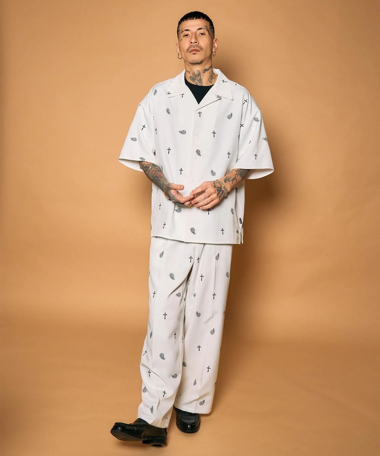 All-over embroidered shirt