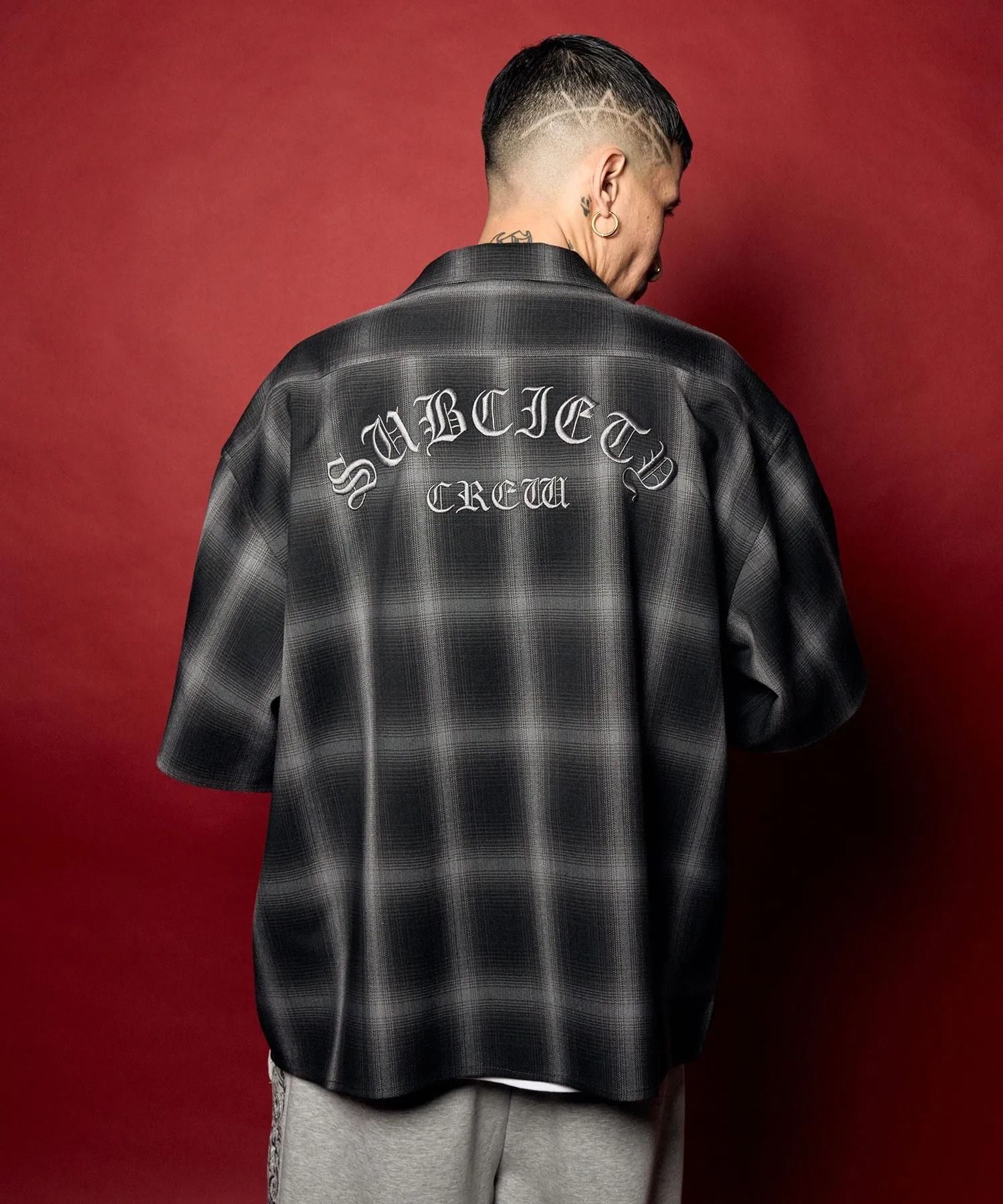Ombre check shirt