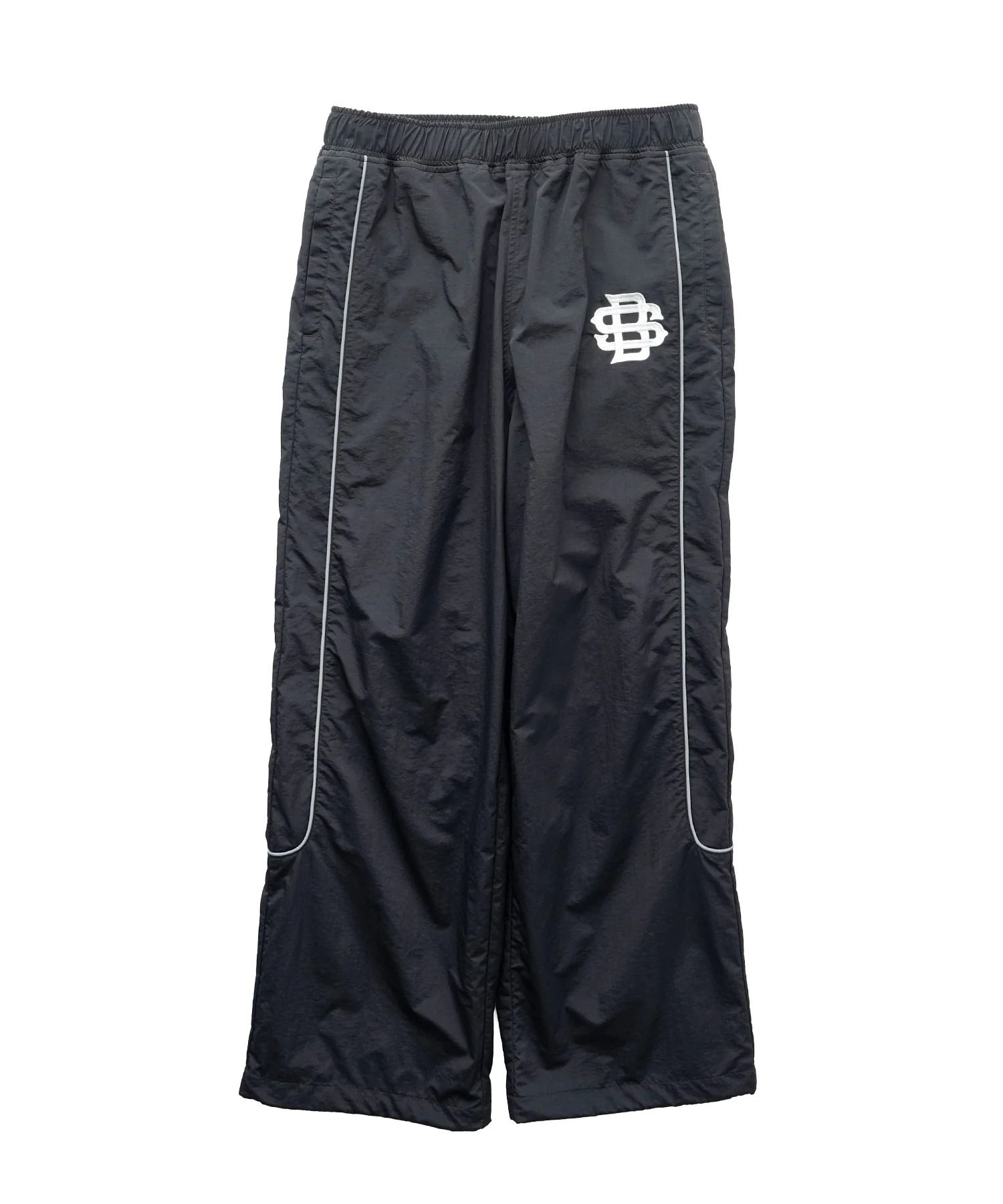 Reflective piping nylon pants