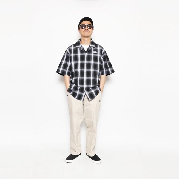 HOOK OPEN COLLAR CHECK-SHIRTS