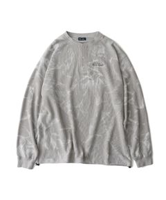Henry neck waffle L/S