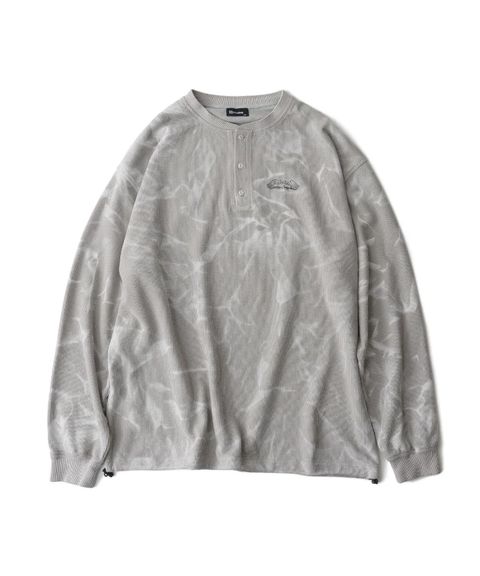 Henry neck waffle L/S