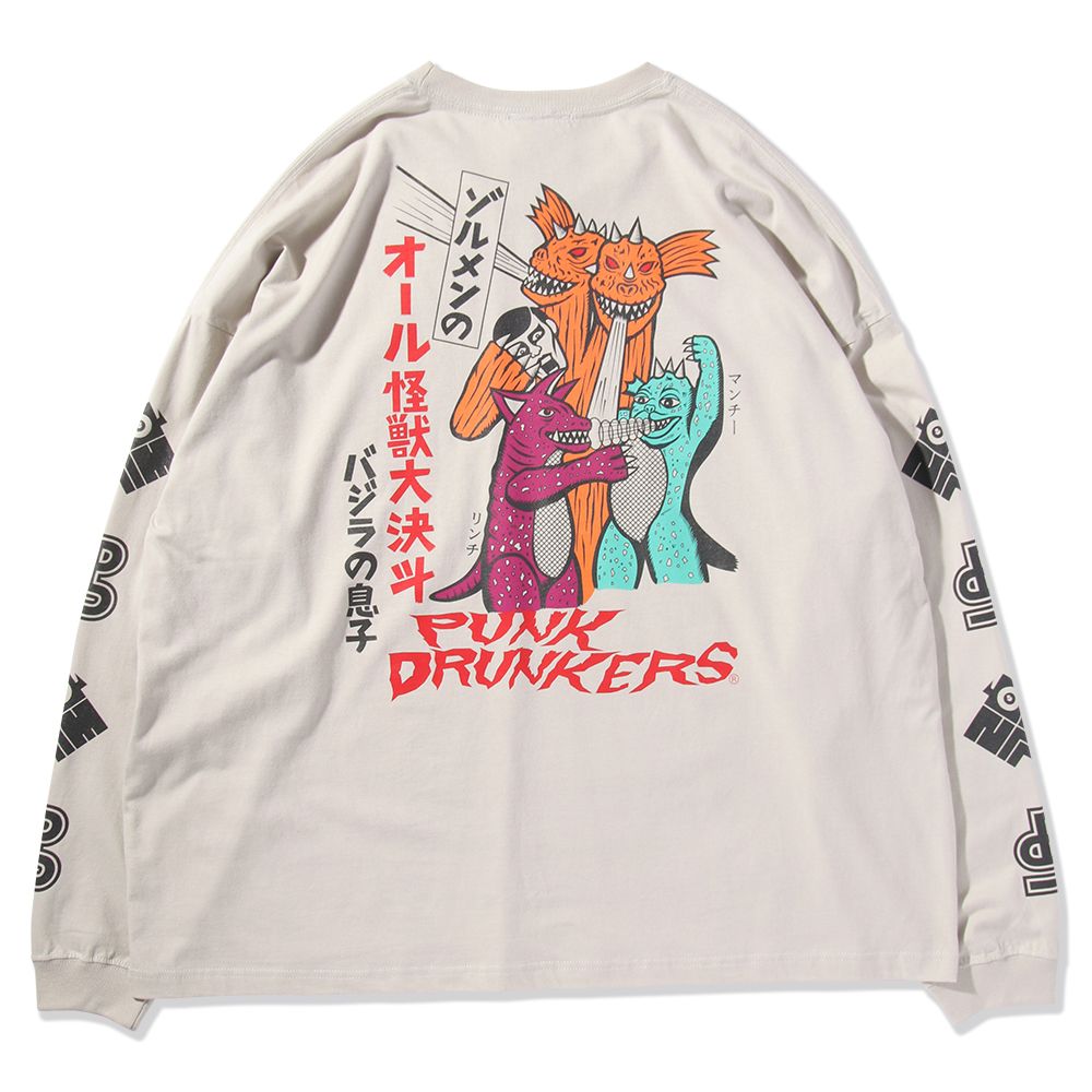 PUNK DRUNKERS - ［PDSxZOLLMEN］オール怪獣大決斗BIGロンTEE | DOLL