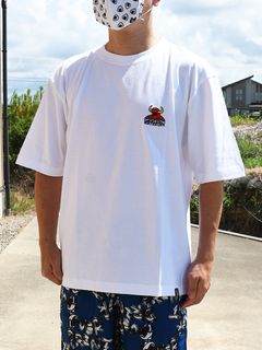 MMM COLLAB. TOYMMMONSTER EMBRO. HARF SLEEVE TEE