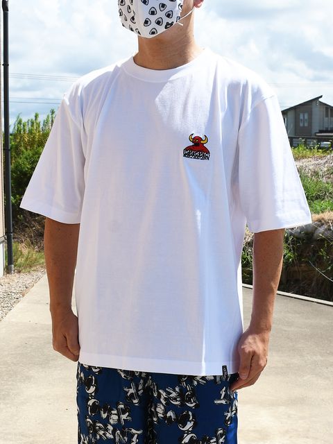 MMM COLLAB. TOYMMMONSTER EMBRO. HARF SLEEVE TEE