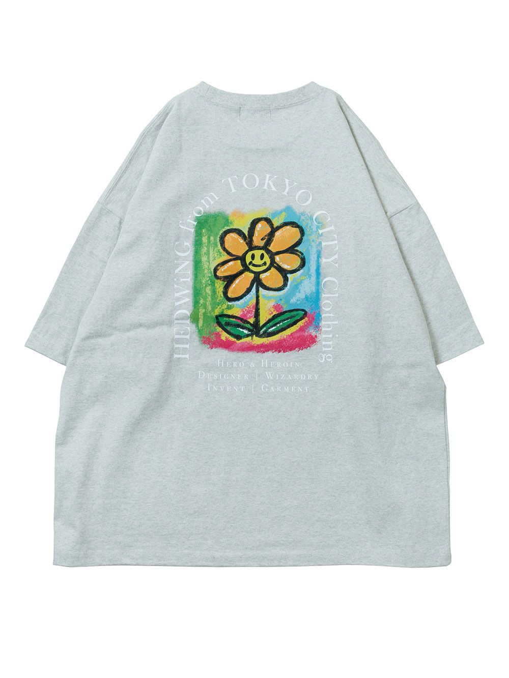 Crayon Flower Pocket T-shirt