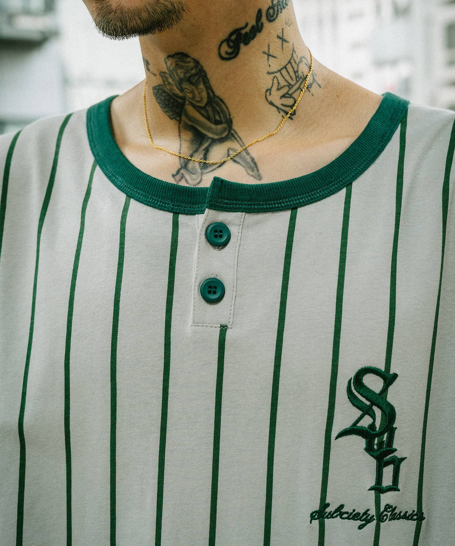 HENLEY NECK BASEBALL-TEE