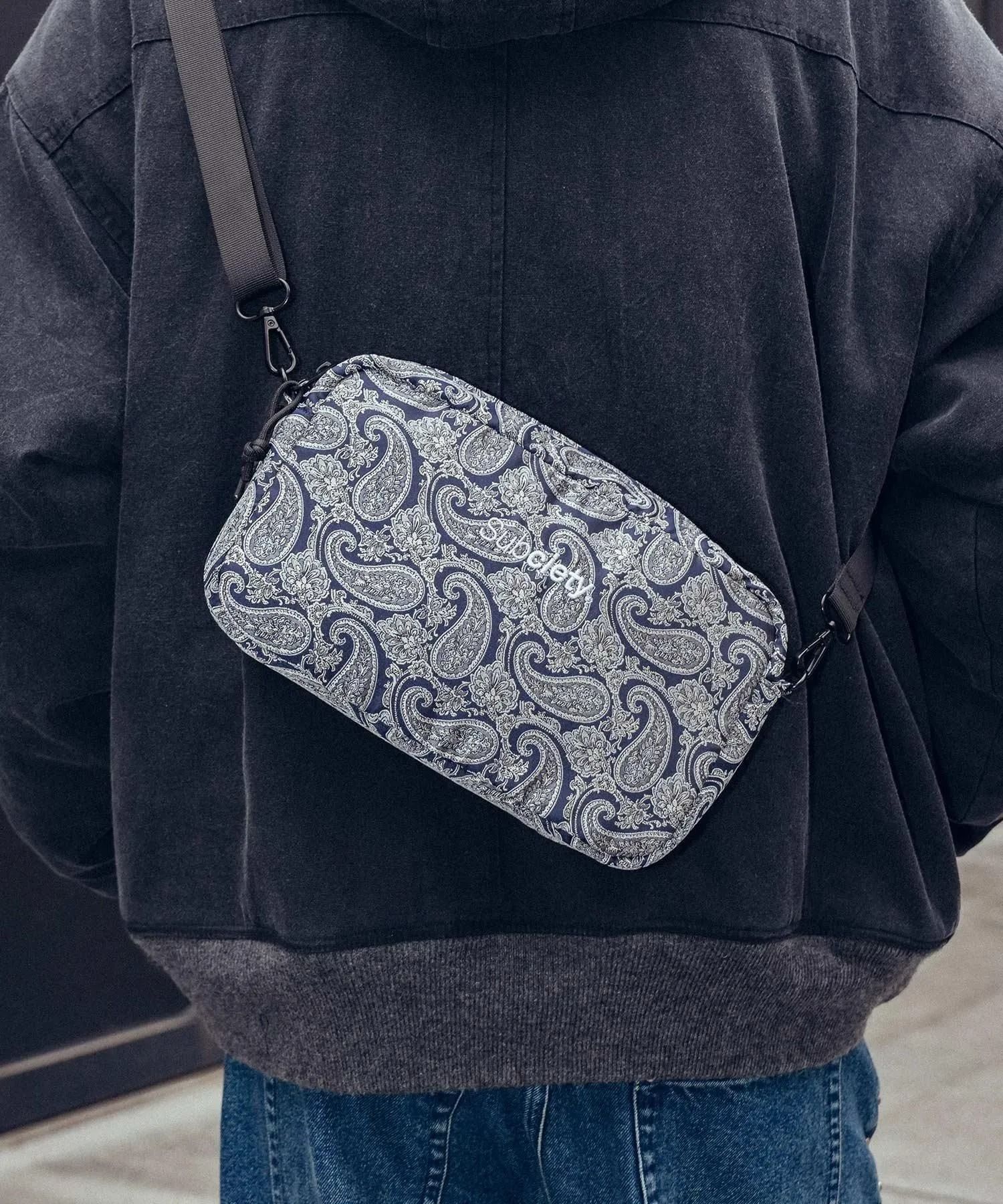 Paisley jacquard shoulder bag