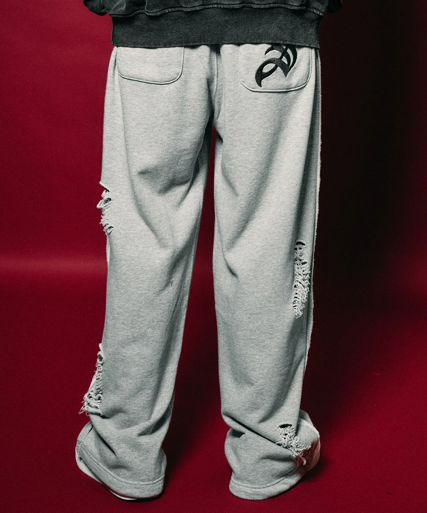 Distressed sweatpants