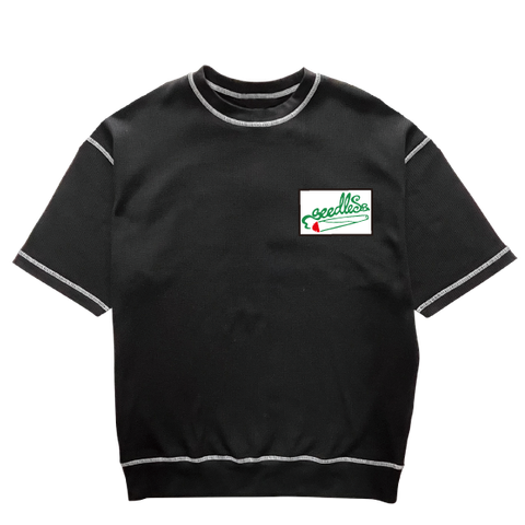joint 1 point over size waffle ss tee