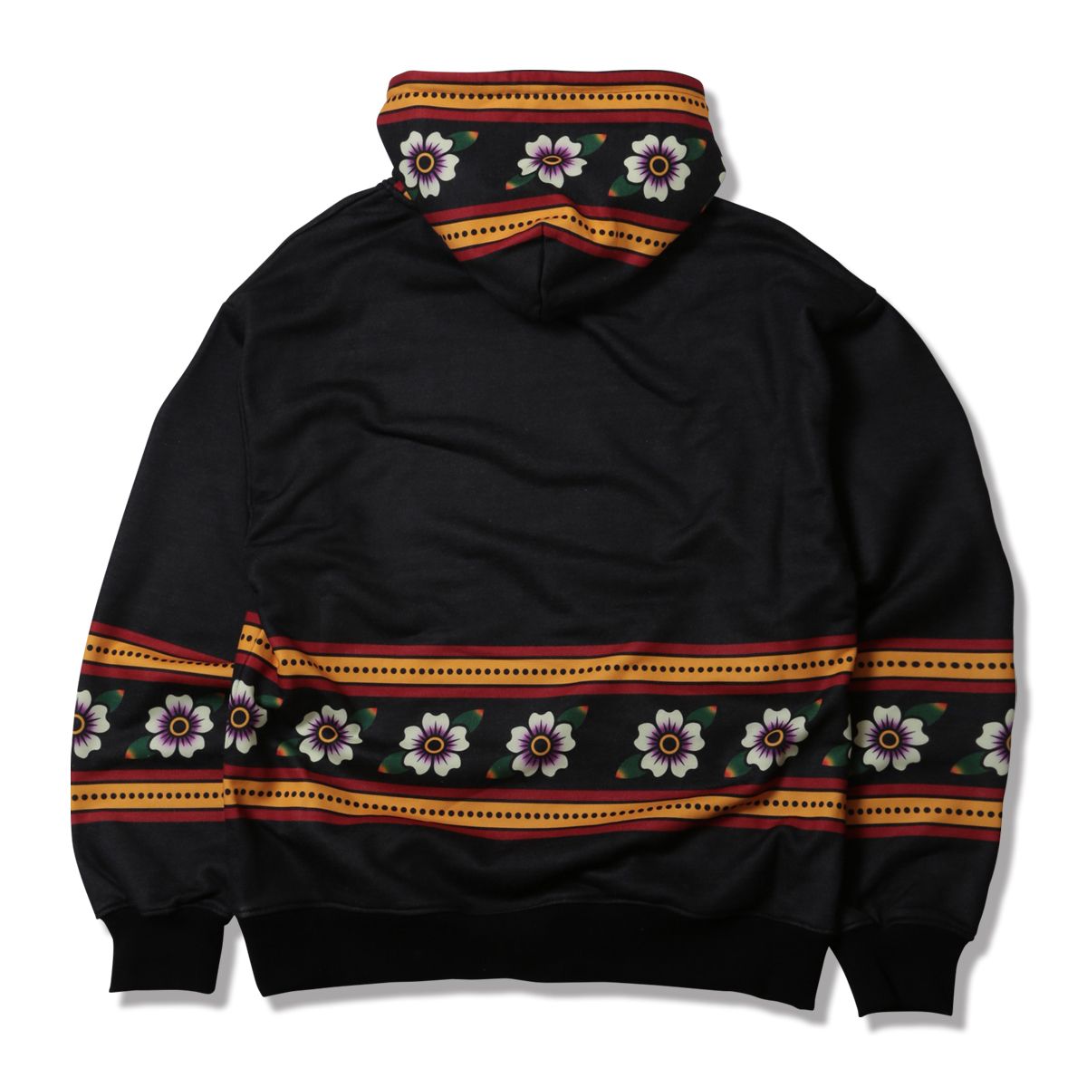 ATTERNED ALL OVER HOODIE : Vintage Flowers