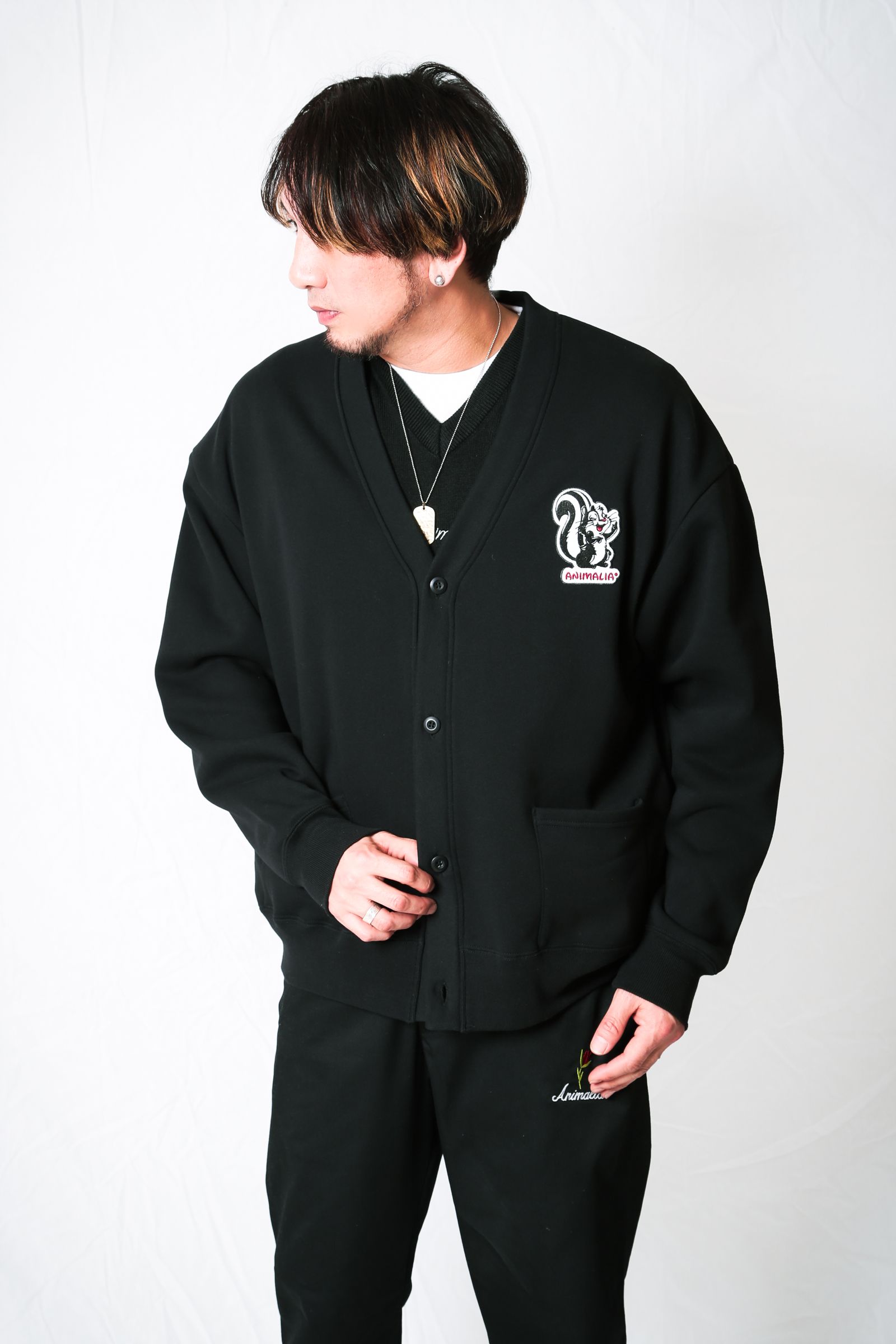 SWEAT CARDIGAN- CARTOON KSKUN -