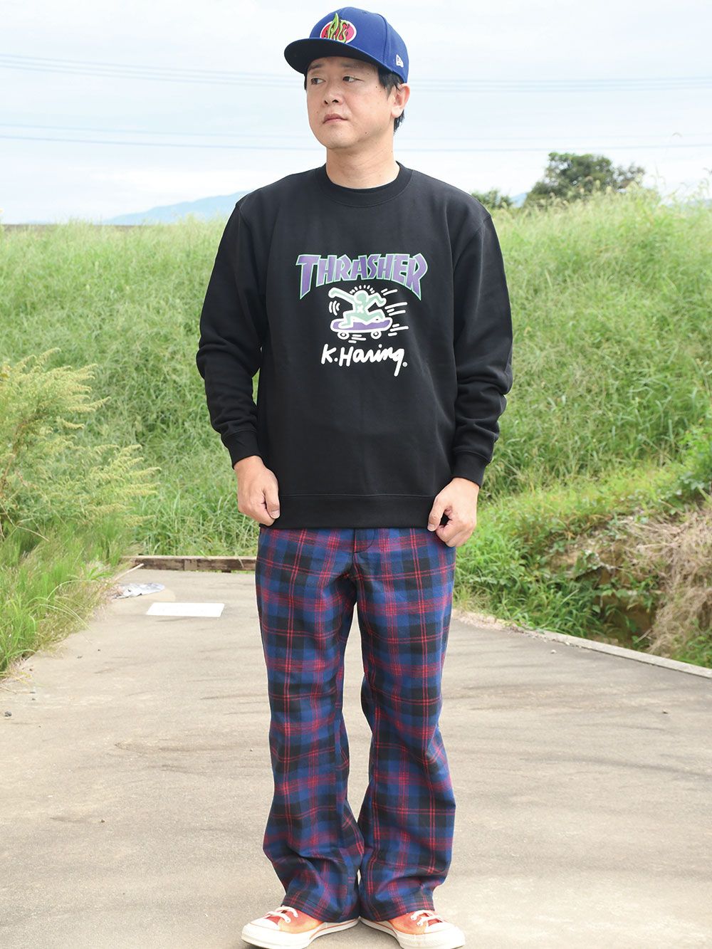 THRASHER - THRASHER×Keith Haring CREW SWEAT | DOLL