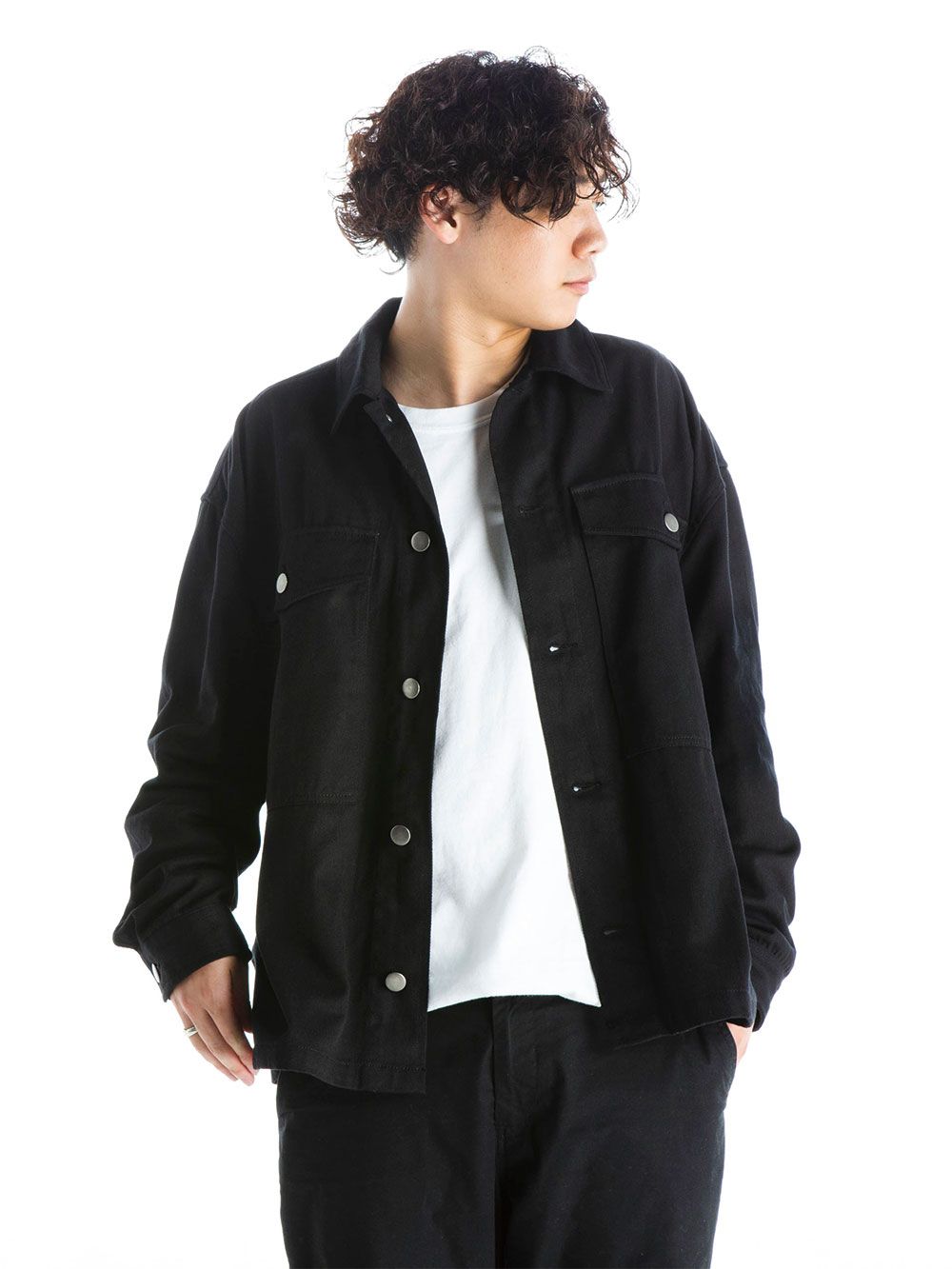 Pierrot Mask Blackdenim Jacket