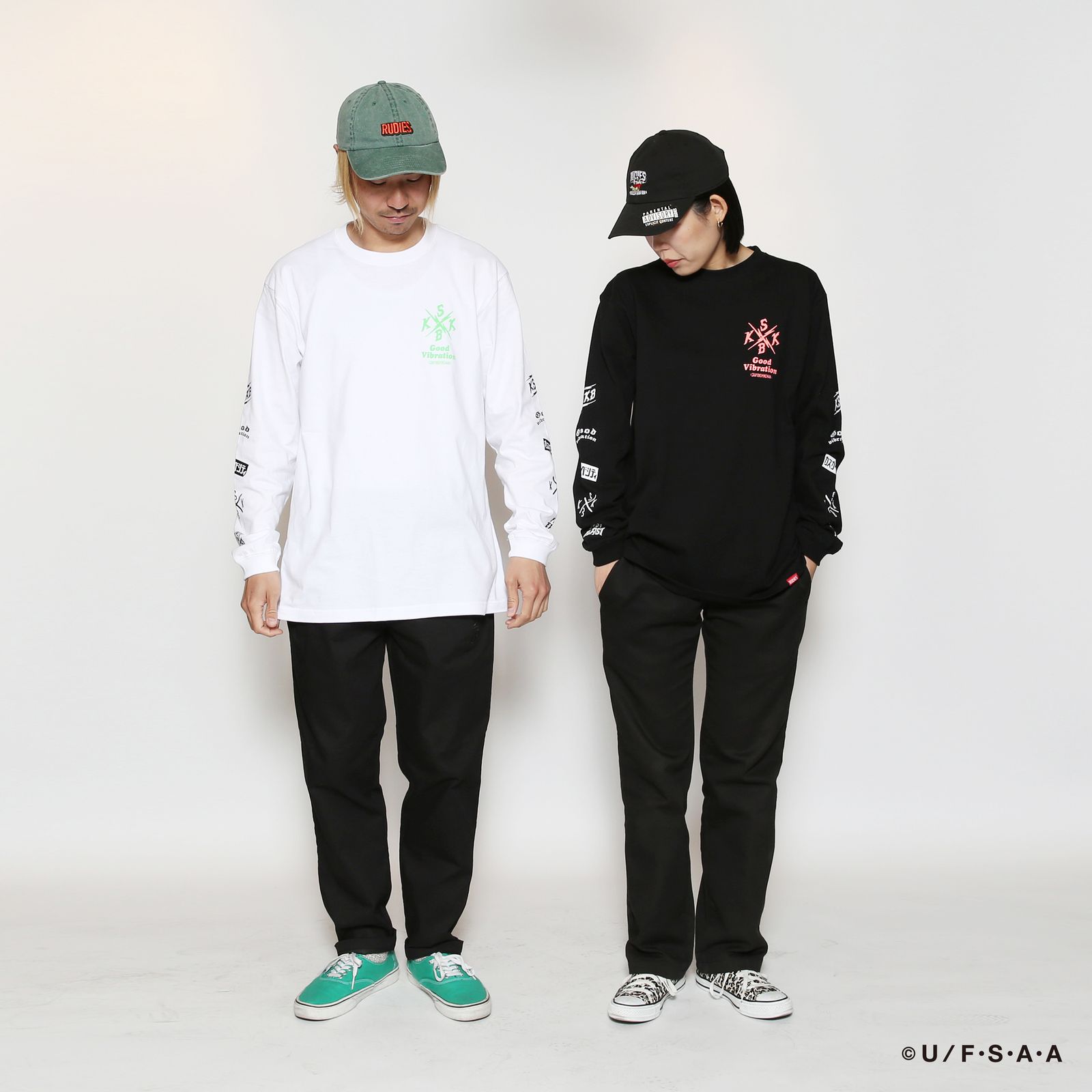 RUDIE'S×CRAYON SHINCHAN LOOK OUT LS TEE