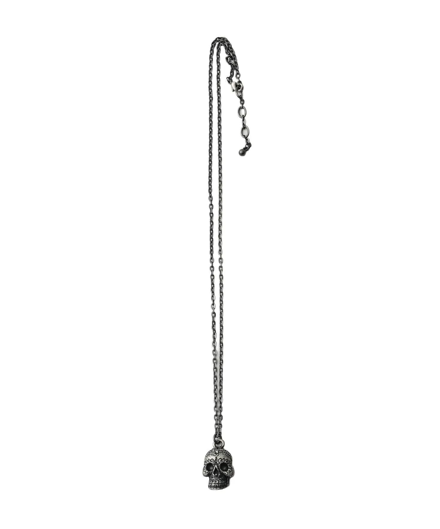 Metal necklace-mexican skull-