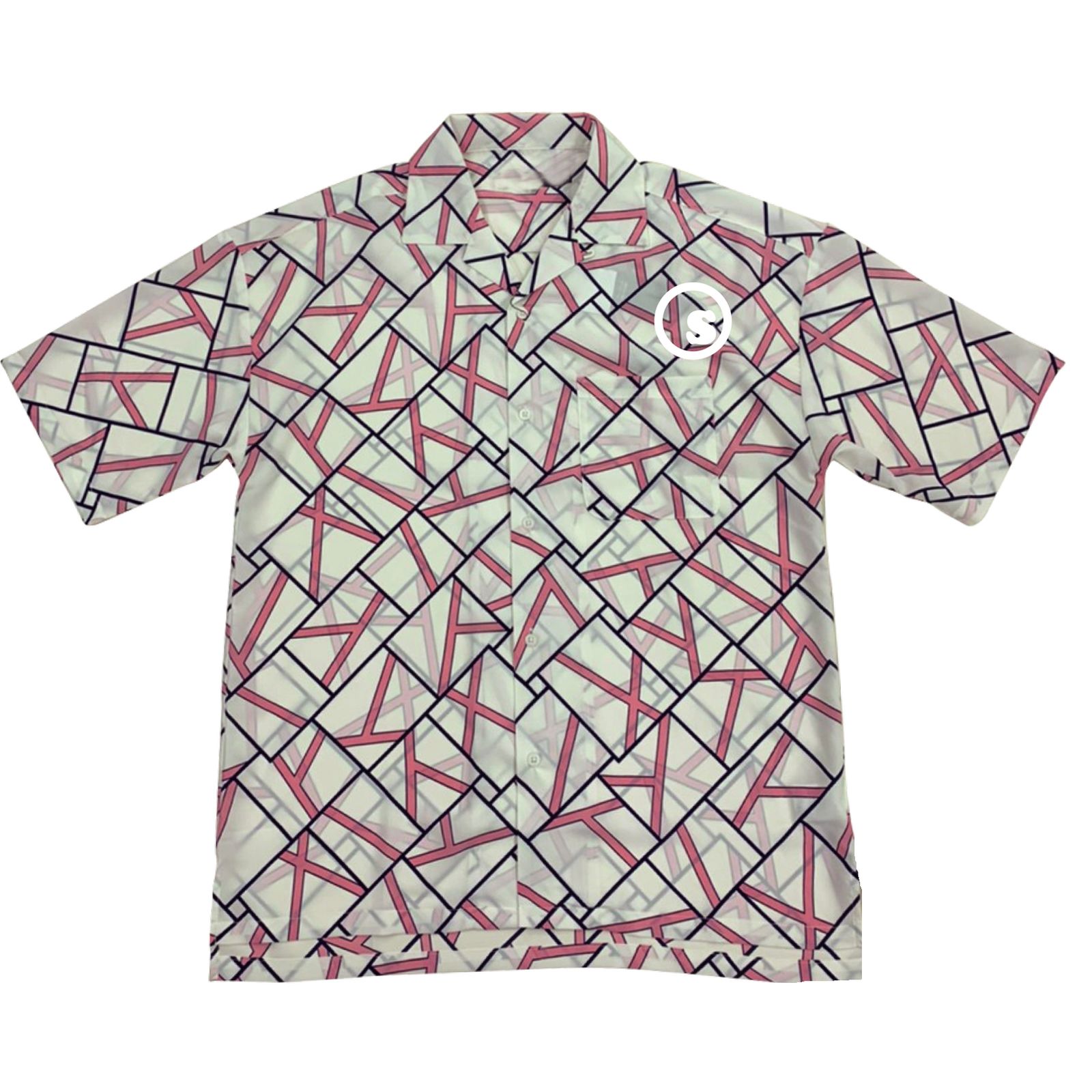 Pattern open collar shirts