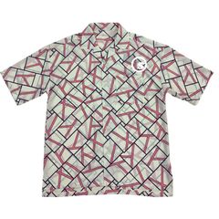 Pattern open collar shirts