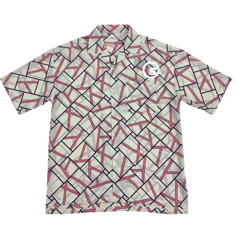 Pattern open collar shirts