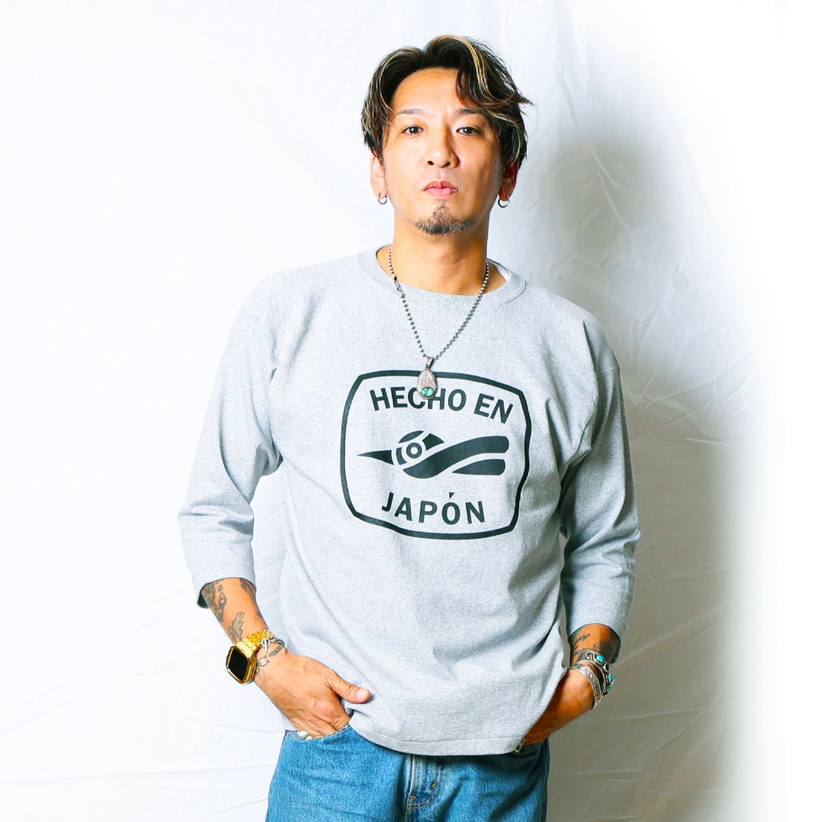 3/4 Sleeve Tee -HECHO EN JAPÓN