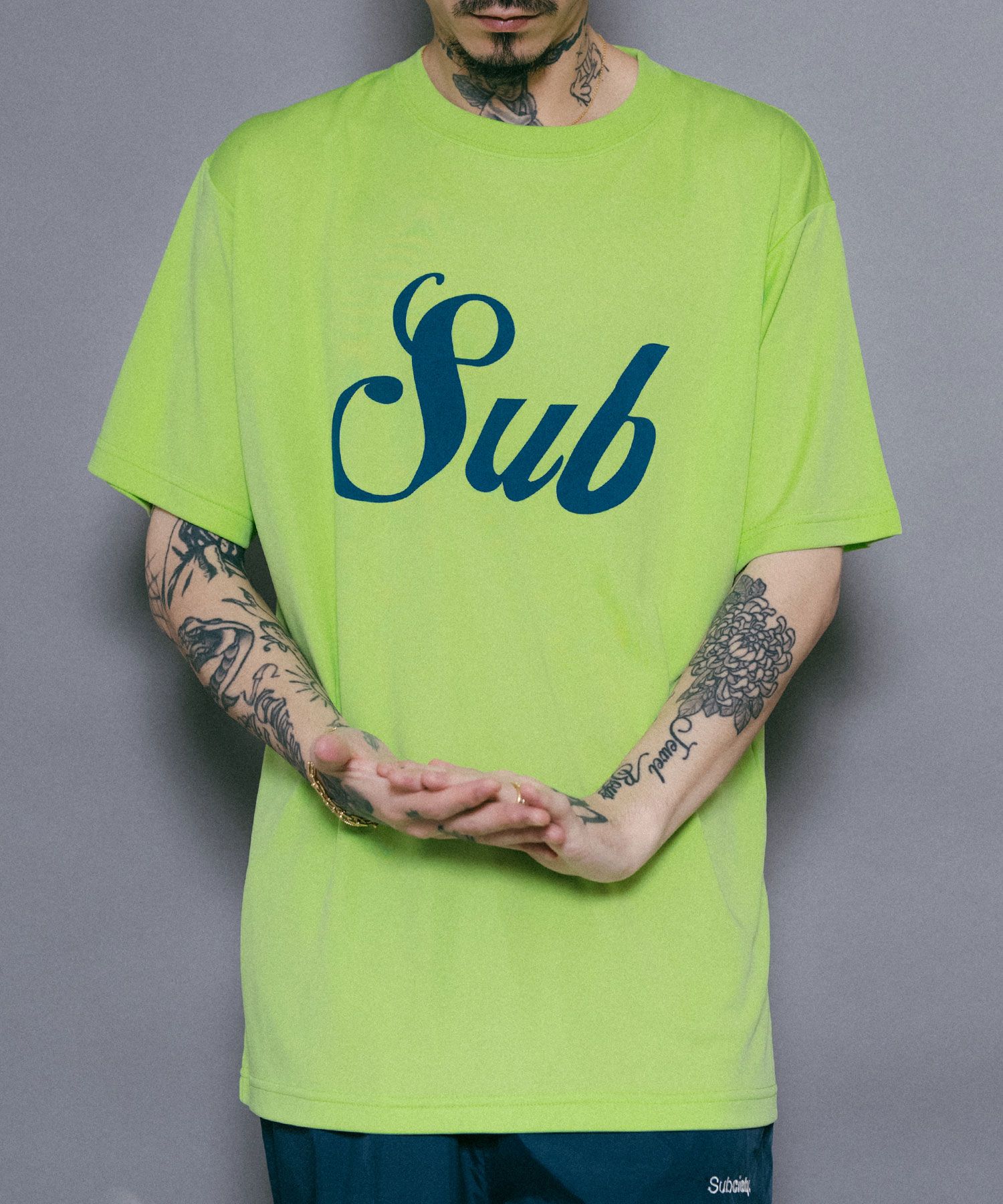 DRY TEE S/S-MIDDLE LOGO-