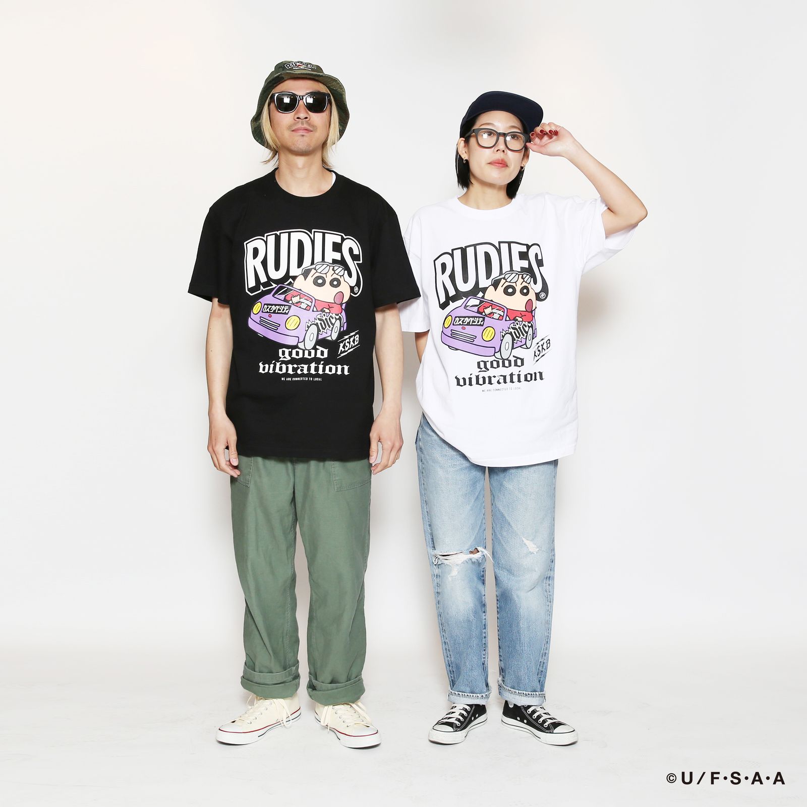 RUDIE'SxCRAYON SHINCHAN LOCAL DRIVE TEE