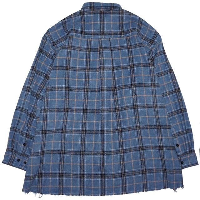 STONE [ FRAYED HEM LOOSE SHIRTS ]