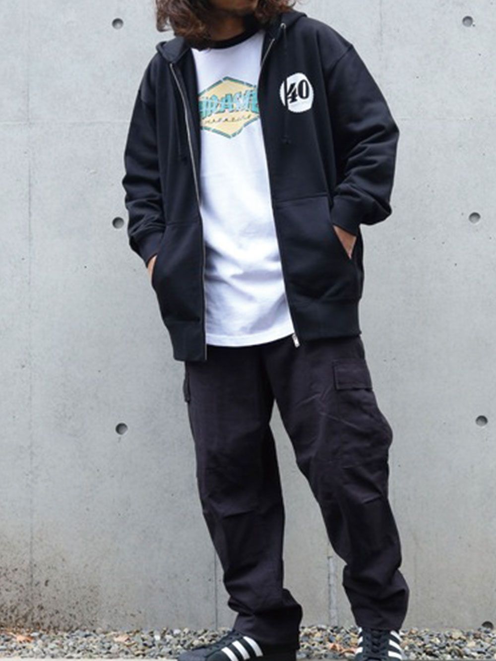 BACKWARD 40 ZIP HOODIE