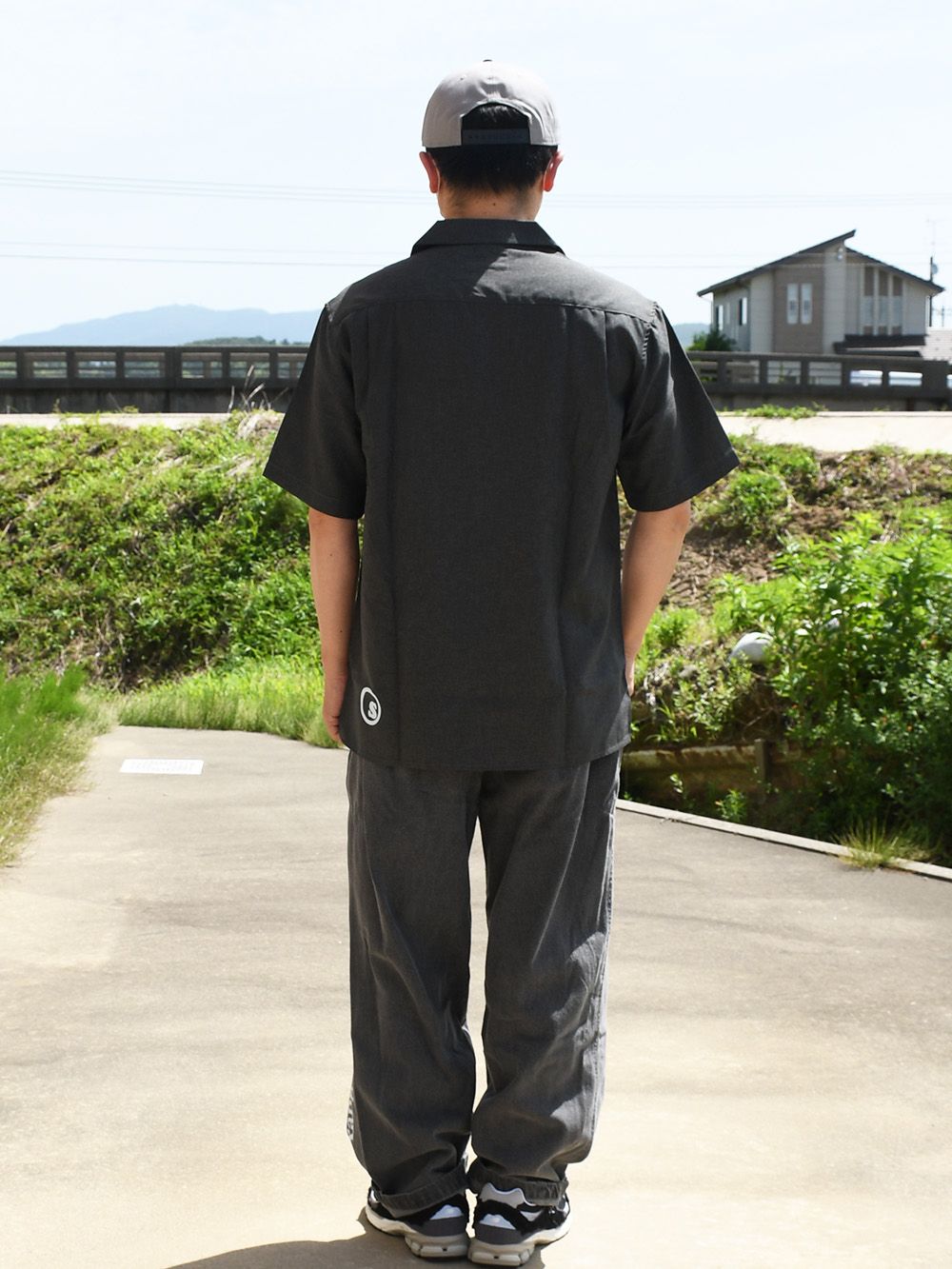 sd coop wappen over size open collar shirts