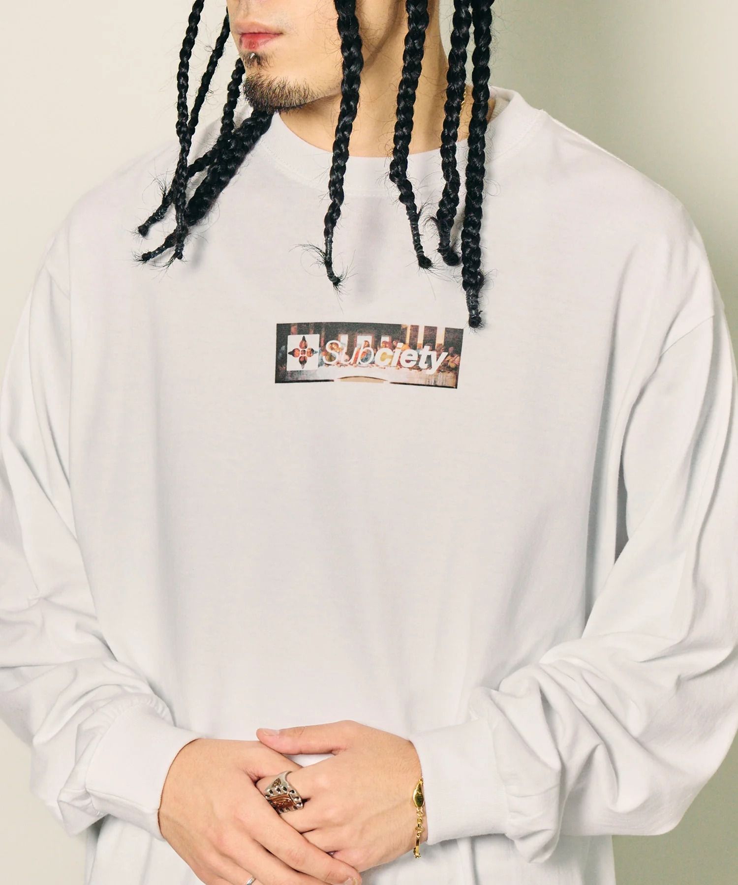 Last supper box L/S tee