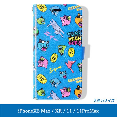 手帳型スマホケース / ニャー