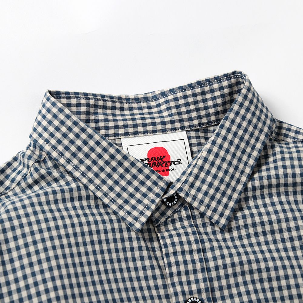 ギンガムチェックイズシャツ