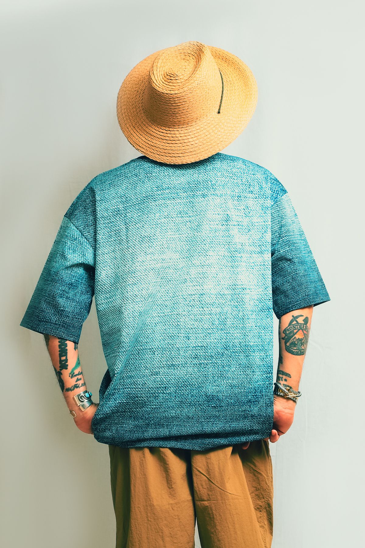 DENIM BIG SILHOUETTE slit tee