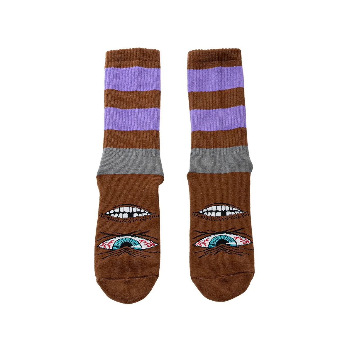 ANGRY EYE STRIPE-SOCKS