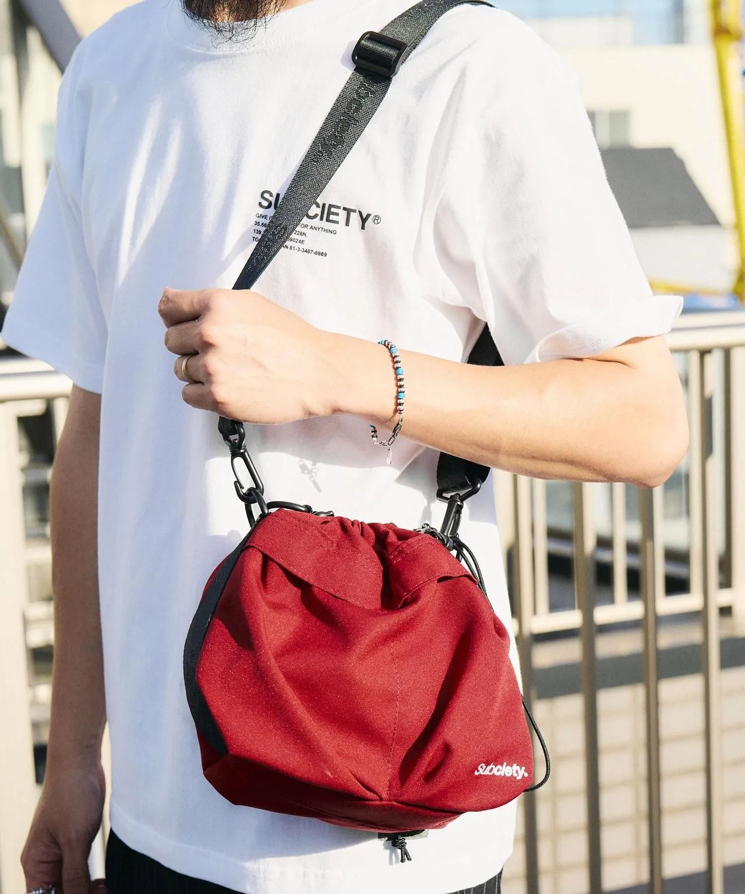 Kinchaku 2way shoulder bag