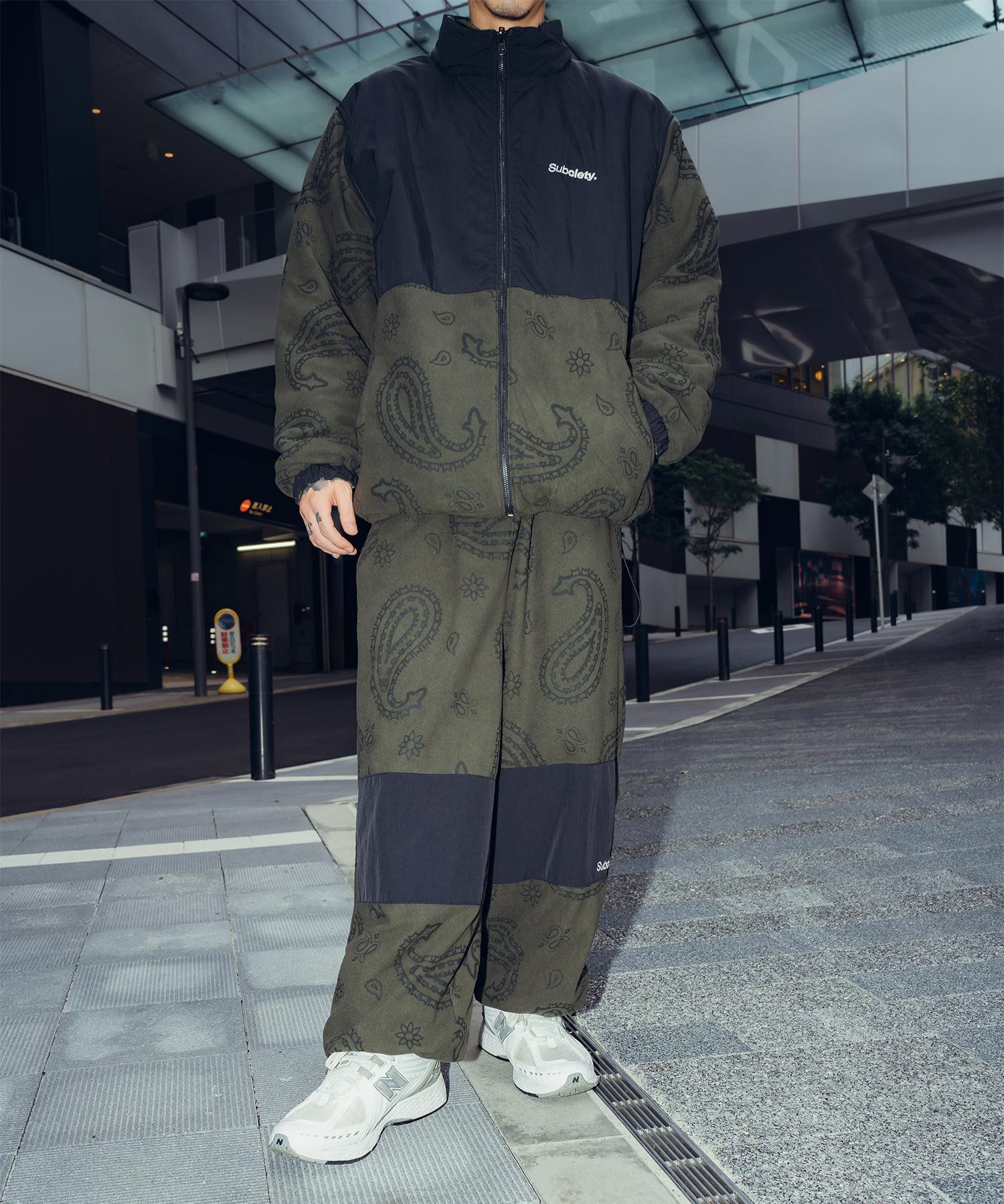 REVERSIBLE NYLON×FLEECE PANTS