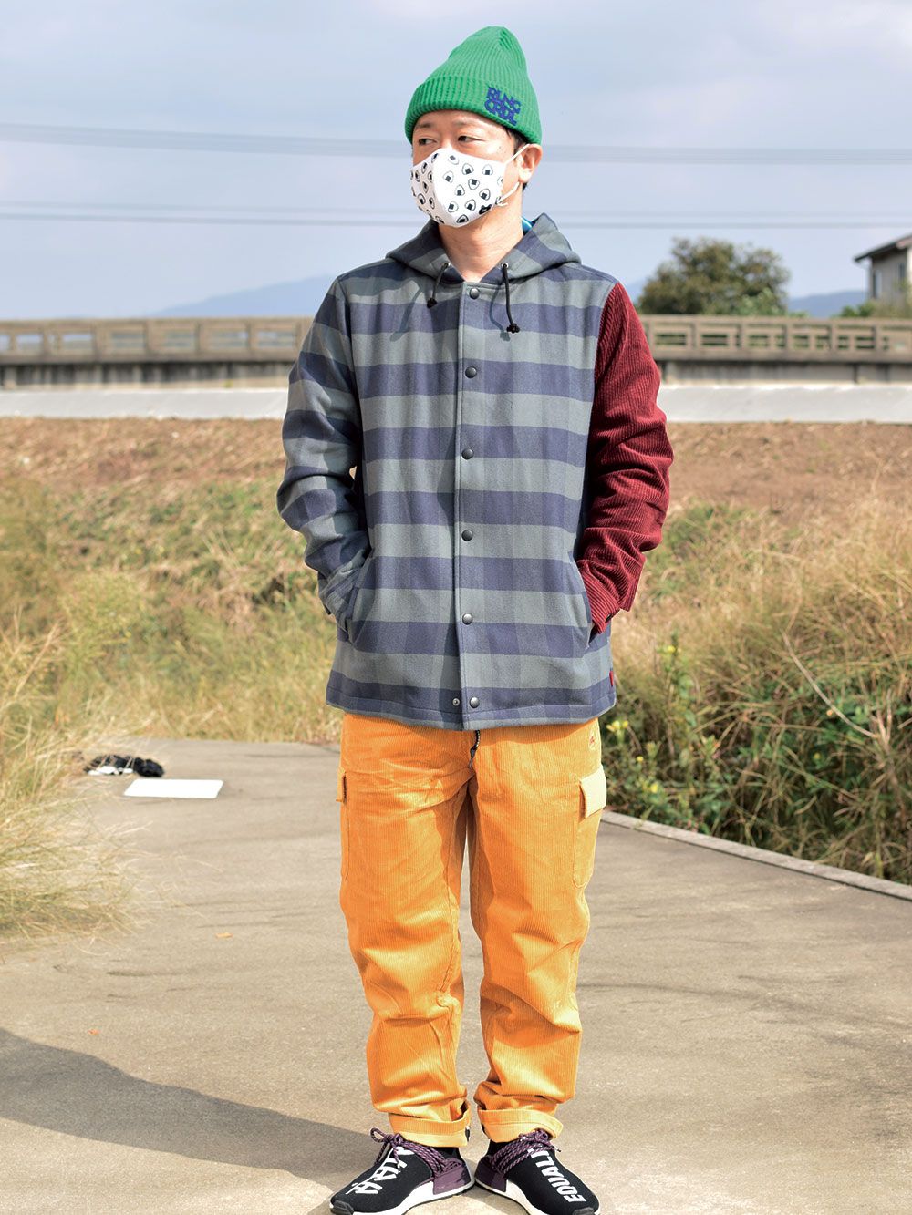 CHECK HOOD-JACKET