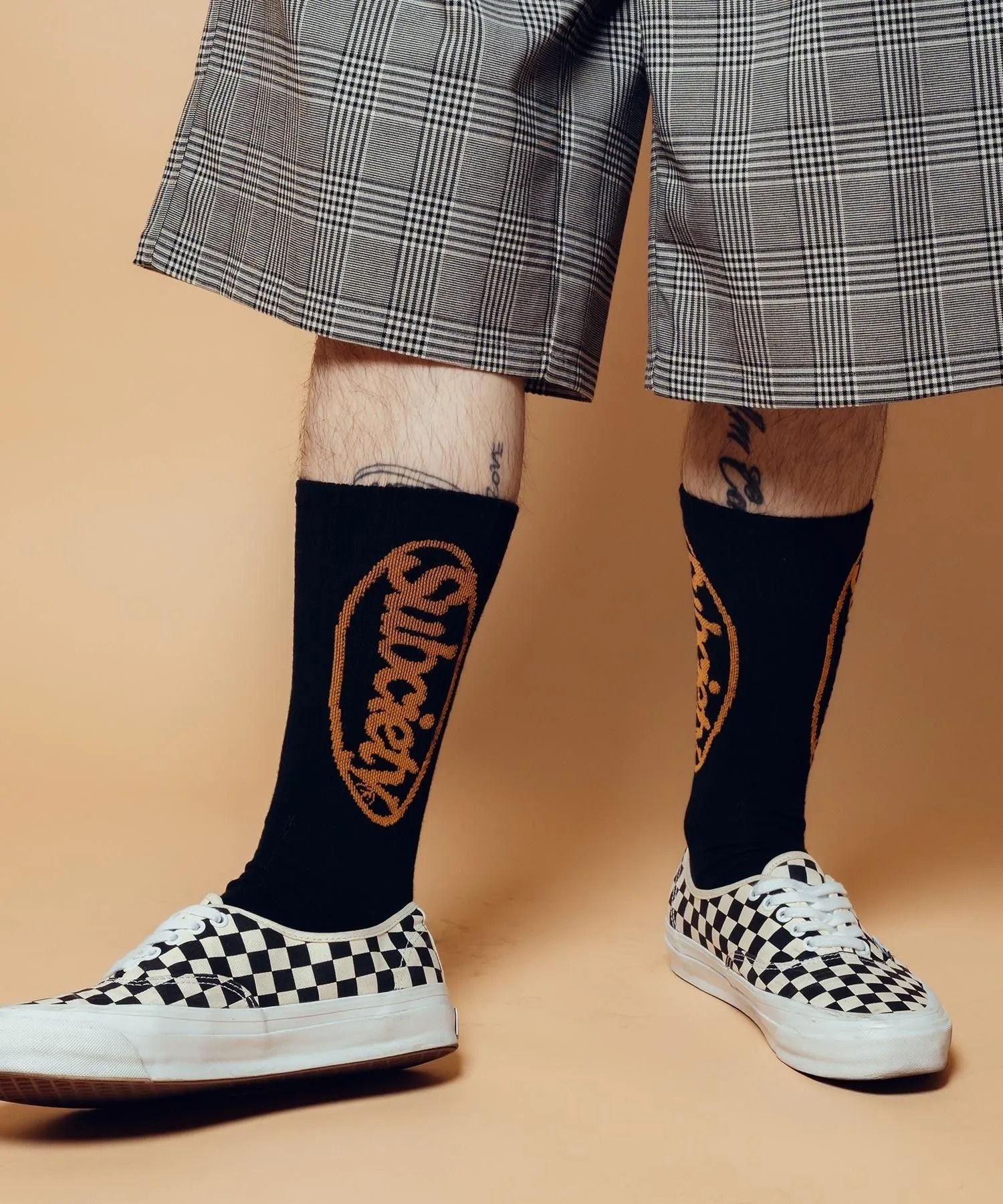 Oval logo socks