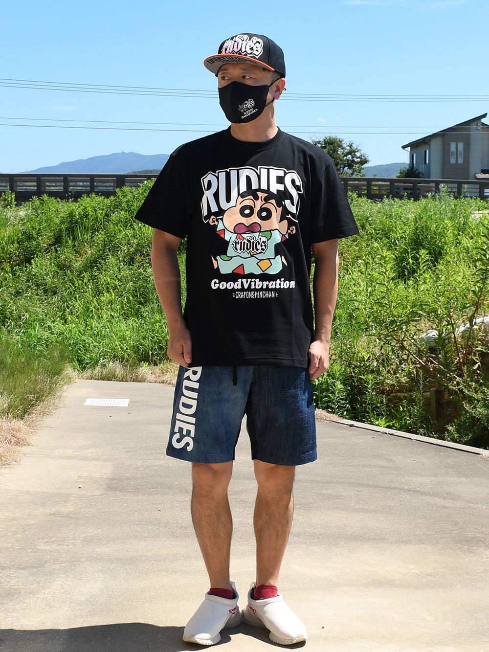 RUDIE'SxCRAYON SHINCHAN NIGHT OWL TEE