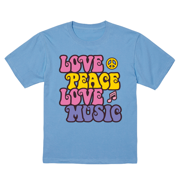 love peace and music ss tee