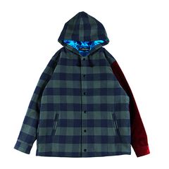 CHECK HOOD-JACKET